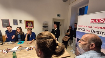 Erstes Businesstreffen mit Bezirksobmann Roland Grafl