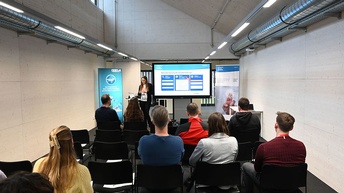 Präsentation vor Publikum