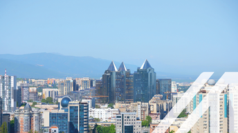 Skyline der Hauptstadt von Kasachstan, Almaty