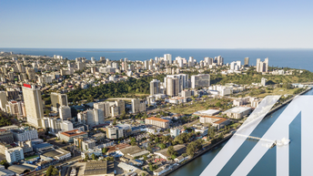 Luftaufnahme von Maputo, Hauptstadt von Mosambik