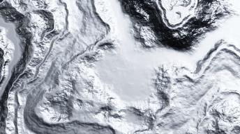 3D-Rendering: Detailansicht einer silbernen Flüssigkeit mit ausgehärteten Bereichen