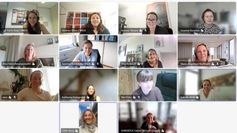 Teilnehmer des ersten Women Wanted Online After Work
