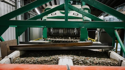 Die Recycling-Anlage „Glasy“