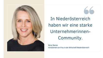 Vera Sares, Vorsitzende von Frau in der Wirtschaft NÖ