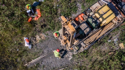 Mobile Bohrmaschine für Gas- und Ölgewinnung, Topview