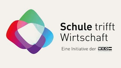 Textlogo: Schule trifft Wirtschaft