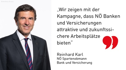 Reinhard Karl, NÖ Spartenobmann Bank und Versicherung