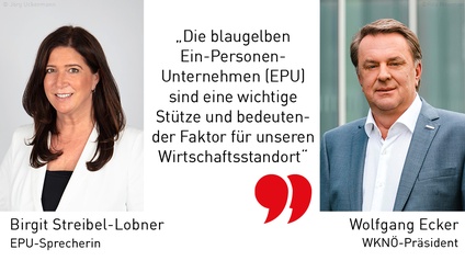 Birgit Steibel-Lobner und WKNÖ-Präsident Wolfgang Ecker