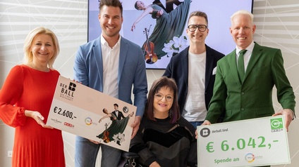 Scheckübergabe RollOn - Spenden vom Ball 2026