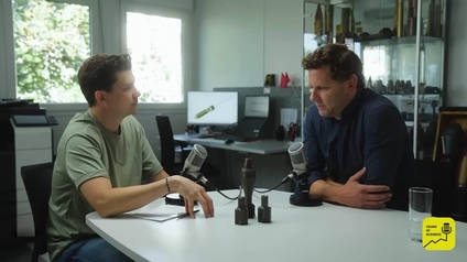 Zwei Männer im Vodcast-Interview