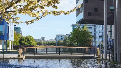 Malmö, Südschweden Häuser am Wasser