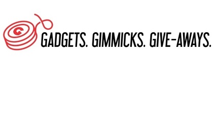 Schriftzug Gadgets, Gimmicks, Give-aways