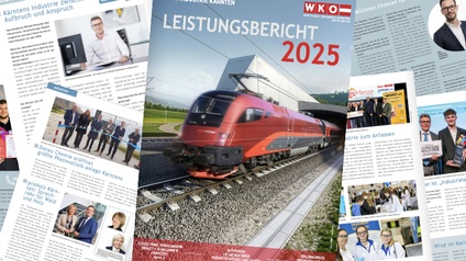 Kollage des Industrie Leistungsberichts 2025 