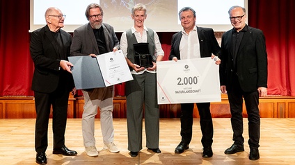 im Bild von links: Horst Stasny, Christian Schörg, Barbara Seiberl-Stark, LIM Salzburg Franz Neumayer und BIM Heinz Mitteregger