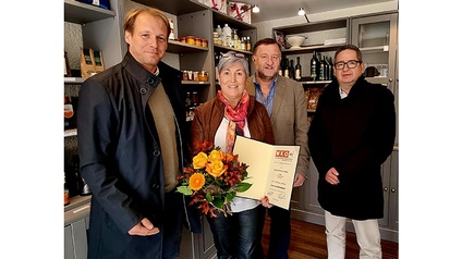 V.l.: Bernhard Dissauer-Stanka, Martina Klengl, Manfred Knöbel und WKNÖ-Vizepräsident Thomas Schaden