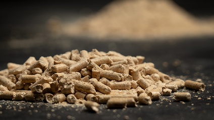 Antistaub-Holzpellets