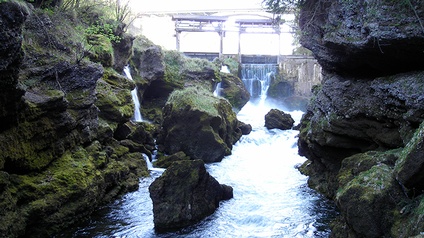 Das Wasserkraftwerk Traunfall gehört zu den ältesten Kraftwerksanlagen der Energie AG.