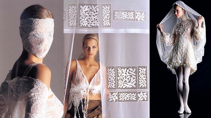 diverse Stickerei-Textilien