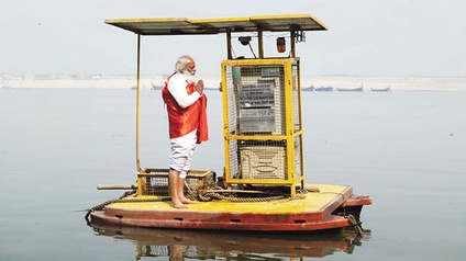 Die Wiener Firma s::can/Badger Meter mbetreibt in Indien 1000 Messstationen, einige davon am heiligen Fluss Ganges