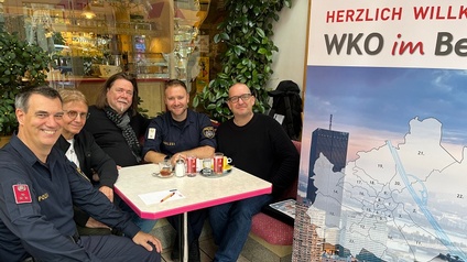 v.l.n.r.: Bernhard Stelzer, Hans Höfer, Helmut Lapatschka, Daniel Redl, Erich Mähnert