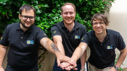 IT is easy-Team (v. l.): Stefan Petrovic, Geschäftsführer Sebastian Fessl und Matthias Keiblinger. 