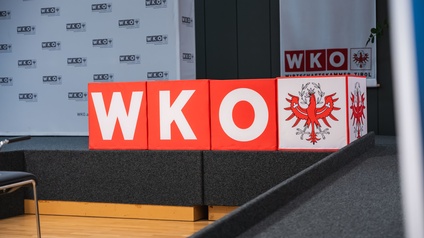 WKO Logo auf Würfel