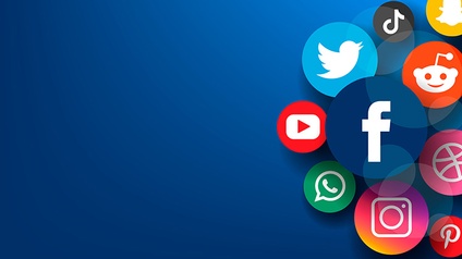 Logos von Social Media Plattformen