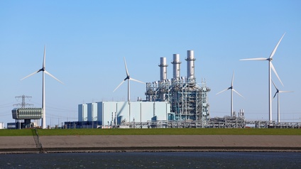 Ansicht des Kraftwerkes Eamshaven.