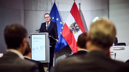 WKÖ-Generalsekretär Jochen Danninger bei der 2. Sitzung des Wirtschaftsparlamentes am 27. November 2025