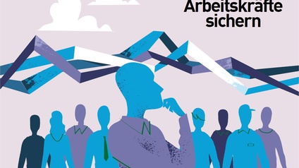 Illustration, die mehrere Menschen im Profil zeigt
