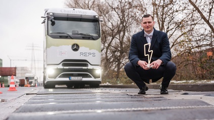 Alfons Huber von REPS bei seiner Energie-Bodenschwelle