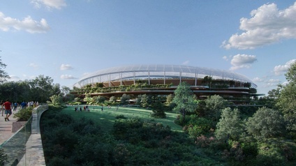 Rendering des neuen Stadions