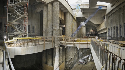 Unterirdische Baustelle