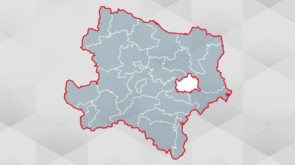 Niederösterreich Bezirkskarte
