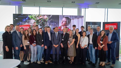 Gruppenbild der Teilnehmer der Best-of-Talent-Gala