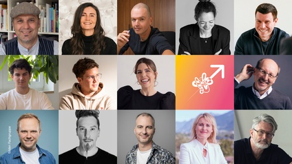 Porträtfotos der Ausschussmitglieder der Fachgruppe Werbung und Marktkommunikation Tirol