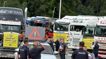 Protestfahrt in Wien