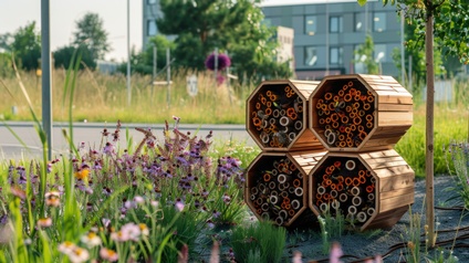 Insektenhotel im Grünen