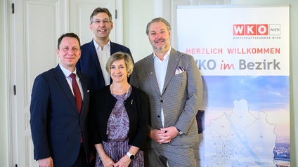 von links nach rechts: Andreas Dillinger, Markus Figl, Andrea Faast, Dieter Steup