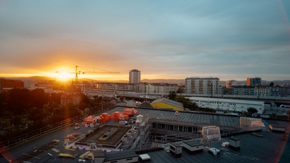 Sicherheitszentrum Favoriten - Ausblick von Kranfahrt