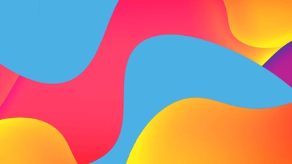 ineinander verschlungene Farblächen