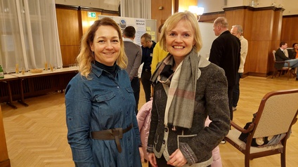 Anita Stadlmann (WK Wien-Bezirksobfrau Hietzing) und Silke Kobald (Bezirksvorsteherin Hietzing) 