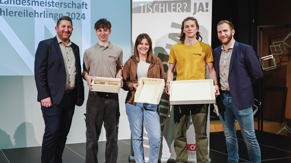 Tolle Leistungen beim Vorarlberger Landeslehrlingswettbewerb der Tischler:innen