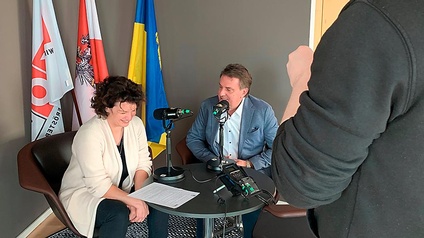 Im Gespräch: WKNÖ-Präsident Wolfgang Ecker ist der erste Interviewgast von JW NÖ-Vorsitzender Katharina Alzinger-Kittel für den neuen JW-Podcast.