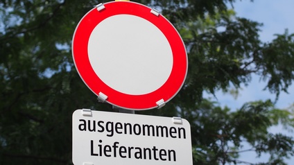 Verkehrsschild Fahrverbot