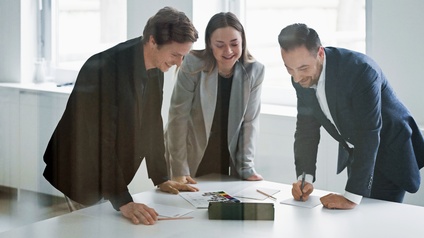 Besprechung im Büro