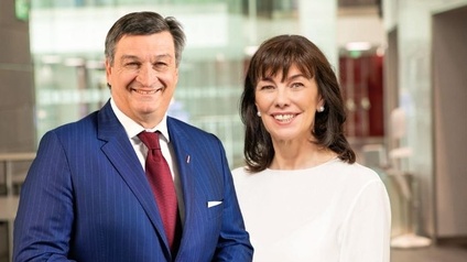 Gemeinsames Portrait-Foto von Jürgen Mandl und Martha Schultz