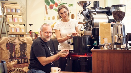 Beate und Günter Hainisch, Kaffeerösterei und Herstellung von Lebensmitteln aus Kaffee, aus Oberschützen.