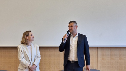 Anita Stadlmann mit Andreas Helletzgruber