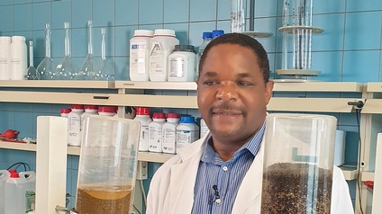Professor Gibson Nyanhongo, Gründer von Agrobiogel in Tulln.